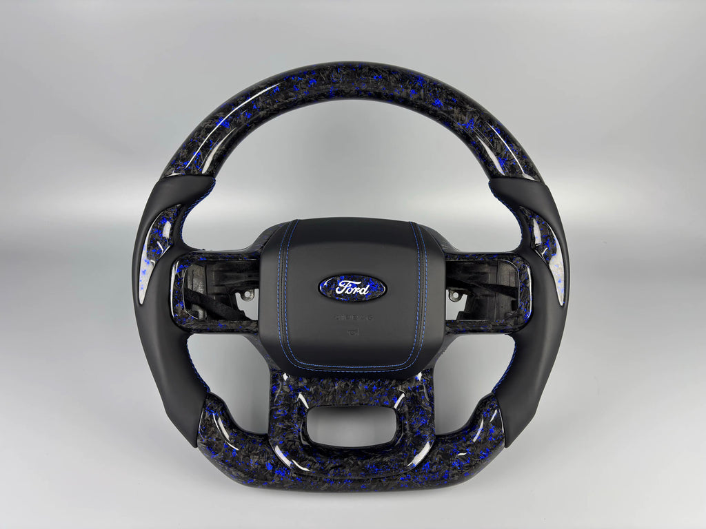 2021–2026 F-150 Blue Forged Carbon Fiber Steering Wheel